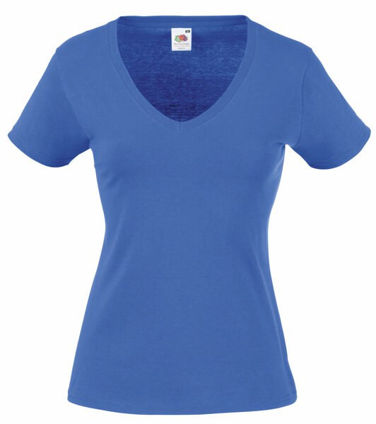 Fruit of the Loom SS047 - T-skjorte med V-hals for kvinner