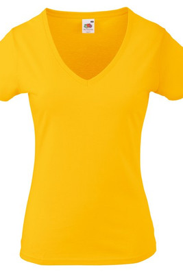 Fruit of the Loom SS047 - Women's V-neck T-shirt