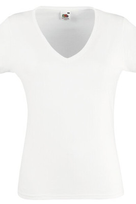 Fruit of the Loom SS047 - Maglietta Collo a V Donna