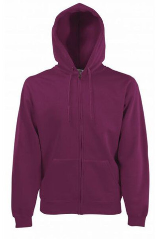 Fruit of the Loom SS222 - Klasična 80/20 Fruit of the Loom majica s kapuljačom na patentni zatvarač