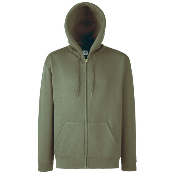 Fruit of the Loom SS222 - Klassiek 80/20 sweatshirt jack met capuchon