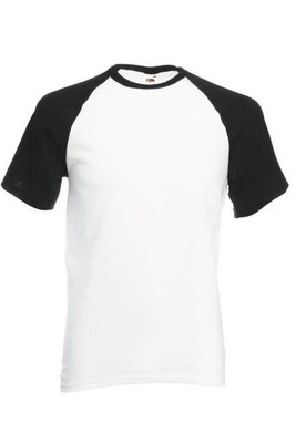 Fruit of the Loom SS026 - T-shirt baseball manches courtes