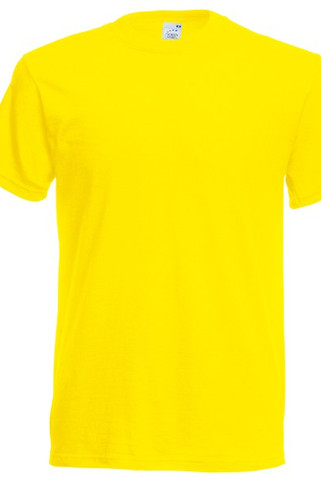 Fruit of the Loom SS048 - Tricou bărbătesc cu guler rotund din bumbac premium