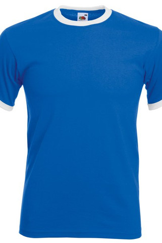 Fruit of the Loom SS168 - Комфортна тениска с контрастен кант