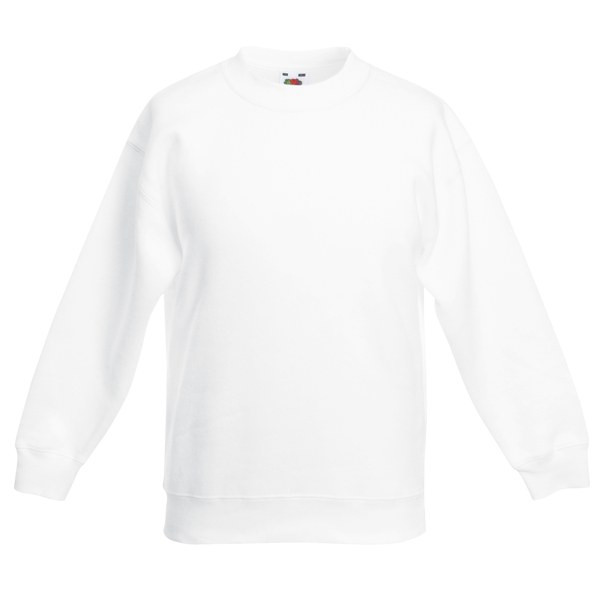 Fruit of the Loom SS201 - Klassisk 80/20 innebygd ermet genser