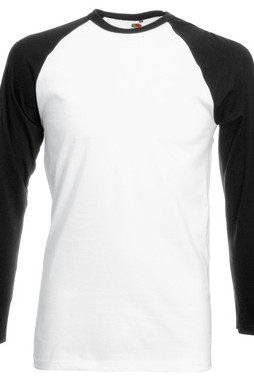 Fruit of the Loom SS028 - T-shirt Manches Longues Homme Baseball