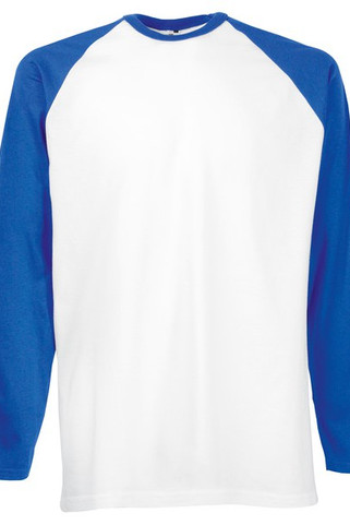Fruit of the Loom SS028 - Long sleeve baseball tee