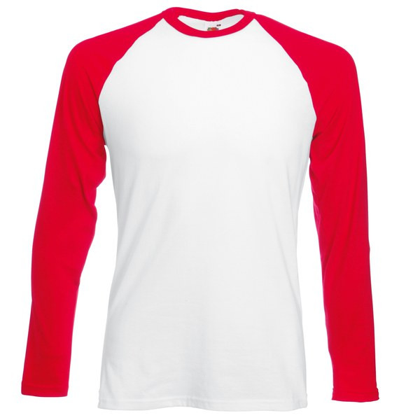 Fruit of the Loom SS028 - Long sleeve baseball tee