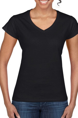 Gildan GD078 - Premium Softstyle Womens V-Neck T-Shirt