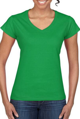 Gildan GD078 - T-shirt donna con scollatura a V Softstyle®