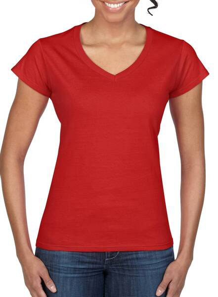 Gildan GD078 - Premium Softstyle Women's V-Neck T-Shirt