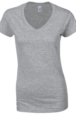 Gildan GD078 - T-shirt Mulher Gola V 64V00L Soft Style
