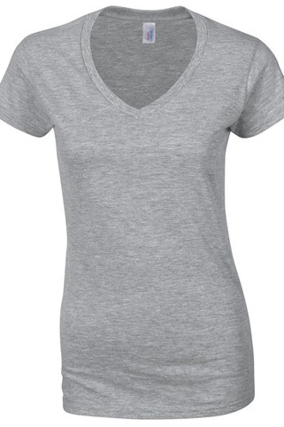 Gildan GD078 - T-skjorte med V-hals for kvinner