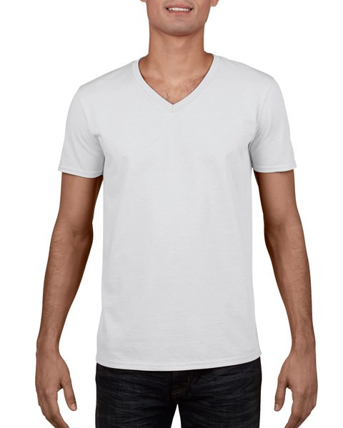Gildan GD010 - Premium Softstyle™ V-Neck T-Shirt for Everyday Comfort