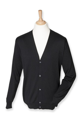 Henbury HB722 - Classic Horn Button Knit Cardigan