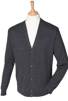 Henbury HB722 - Cardigan con bottoni a V