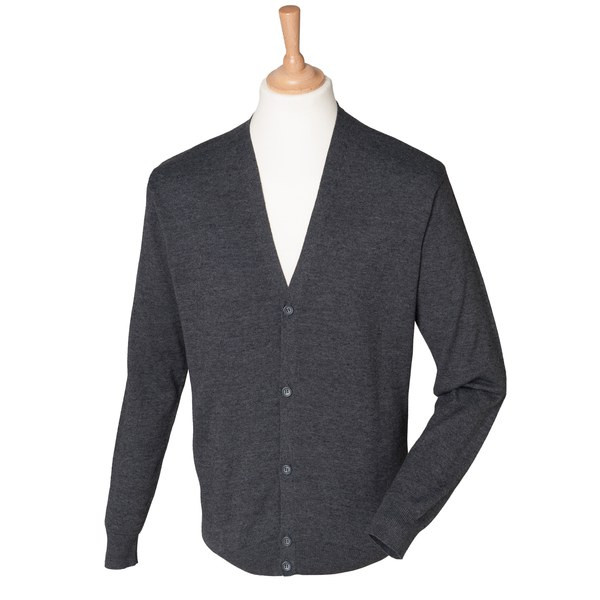 Henbury HB722 - Classic Horn Button Knit Cardigan