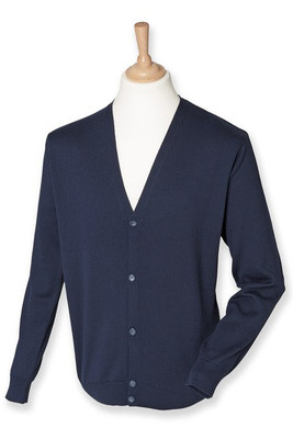 Henbury HB722 - Herren Cardigan V-Button