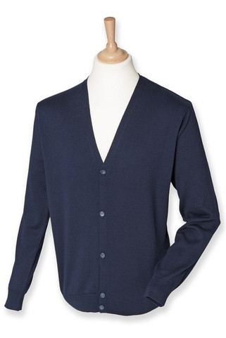 Henbury HB722 - Classic Horn Button Knit Cardigan