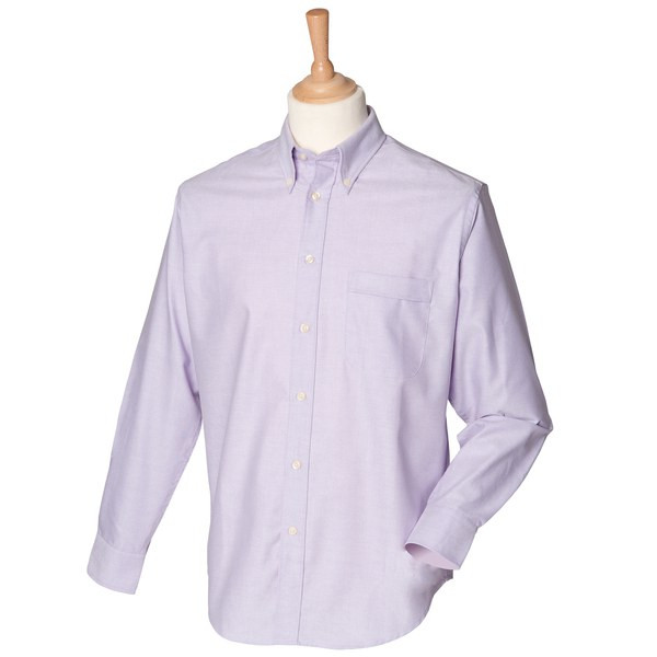 Henbury HB510 - Pitkähihainen klassinen Oxford-paita