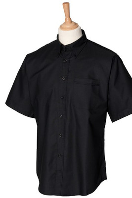 Henbury HB515 - Classic Oxford Overhemd met Korte Mouw