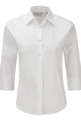 Russell Collection J946F - Women's ¾ sleeve easycare fitted shirt