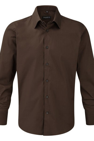Russell Collection J946M - Chemise ajustée manches longues facile d’entretien