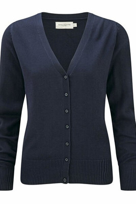 Russell Collection J715F - Women's v-neck knitted cardigan