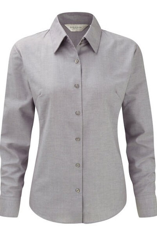 Russell Collection J932F - Womens long sleeve easycare Oxford shirt