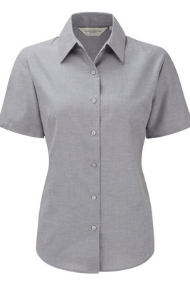 Russell Collection J933F - Women's short sleeve Oxford shirt