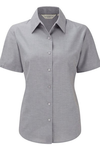 Russell Collection J933F - Womens short sleeve Oxford shirt