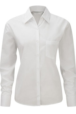 Russell Collection J934F - Chemise Élégante Femme en Popeline Facile dEntretien