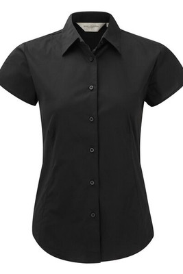 Russell Collection J947F - Women's short sleeve easycare fitted stretch shirt