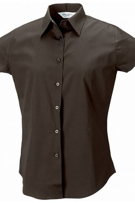 Russell J947F - Ženska košulja kratkih rukava, jednostavna za održavanje, uskog kroja, rastezljiva