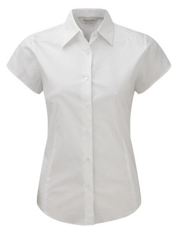Russell Collection J947F - Chemise ajustée manches courtes facile d’entretien pour femme