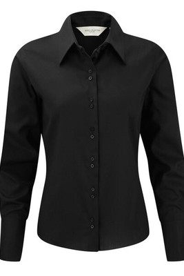 Russell J956F - Ultiem strijkvrij damesoverhemd met lange mouw