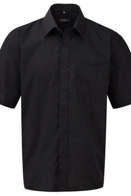 Russell Collection J935M - Short sleeve polycotton easycare poplin shirt