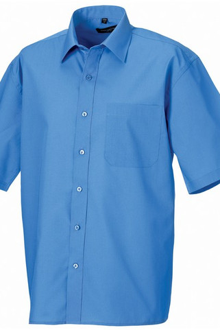 Russell Collection J935M - Chemise Popeline Polycoton Élégante et Facile dEntretien