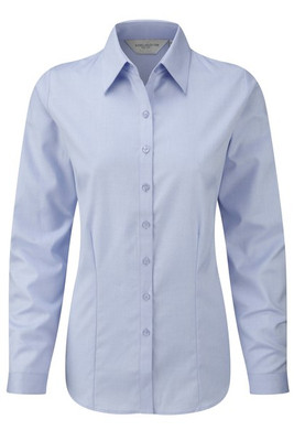 Russell J962F - Långärmad fiskbensskjorta