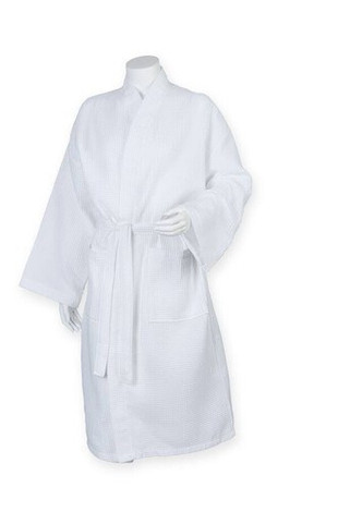 Towel City TC086 - Luxurious Kimono Style Waffle Weave Bathrobe