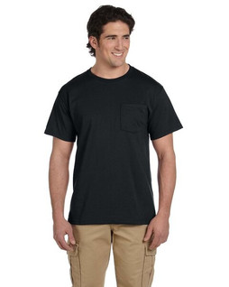 Jerzees 29P - T-shirt Résistant avec Poche et Col Renforcé