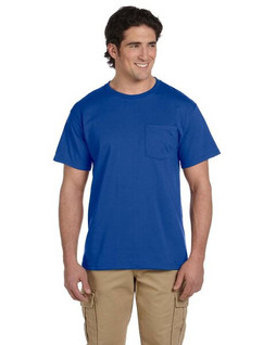 Jerzees 29P - T-shirt Résistant avec Poche et Col Renforcé