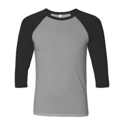 Bella+Canvas 3200 - T-shirt de baseball unisexe à manches 3/4