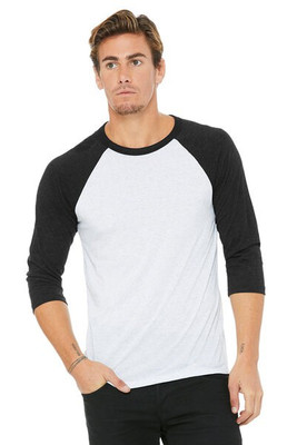 Bella+Canvas 3200 - Unisex 3/4-Sleeve Baseball T-Shirt