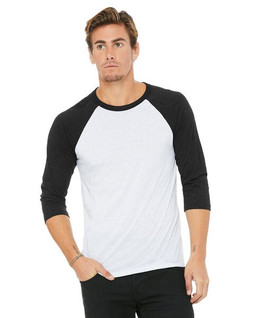 Bella+Canvas 3200 - Unisex 3/4-Sleeve Baseball T-Shirt