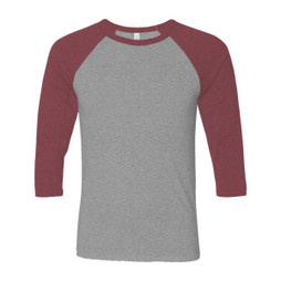 Bella+Canvas 3200 - T-shirt de baseball unisexe à manches 3/4