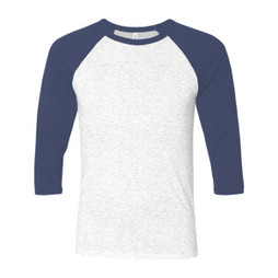 Bella+Canvas 3200 - T-shirt de baseball unisexe à manches 3/4
