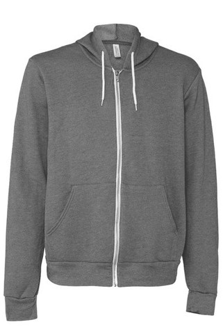 Bella+Canvas 3739 - Unisex Poly-Cotton Fleece Full-Zip Hoodie