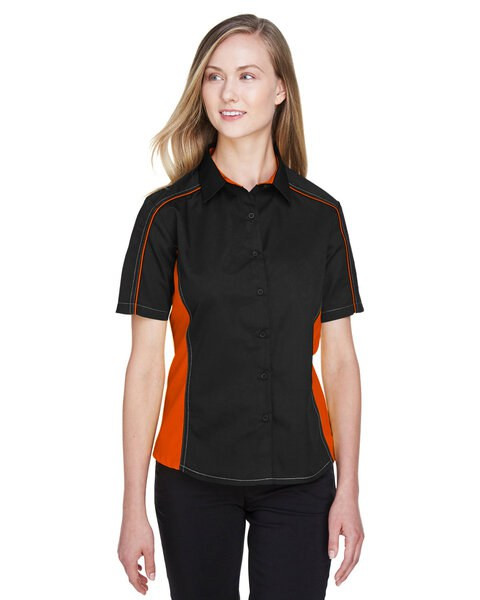 Ash City North End 77042 - Fuse Ladies' Color-Block Twill Shirts