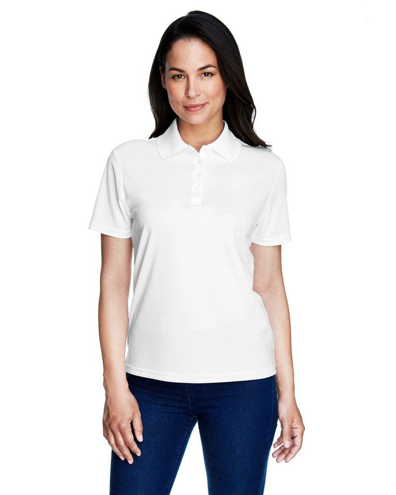 Core365 78181 - Origin Tm Ladies Performance Pique Polo - White